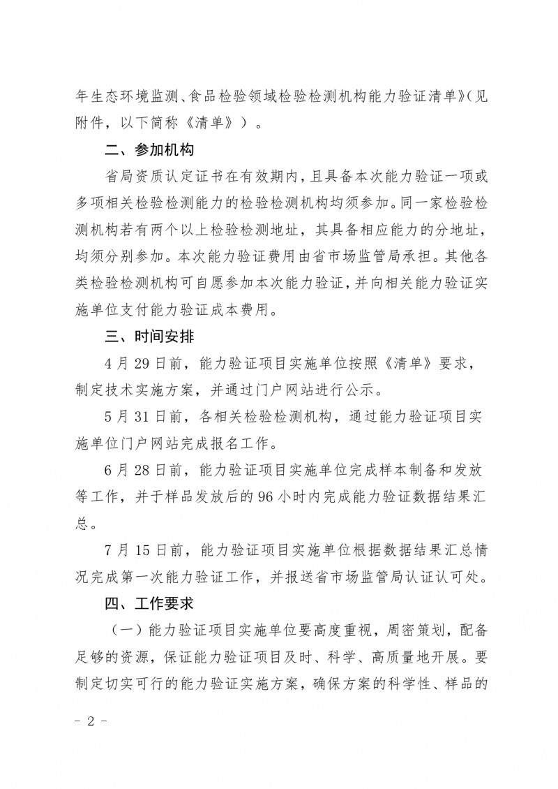 附件：山东省市场监督管理局关于开展2022年生态环境监测和食品检验领域资质认定检验检测机构能力验证工作的通知_page-0002